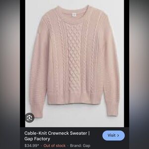 Gap cable knit sweater